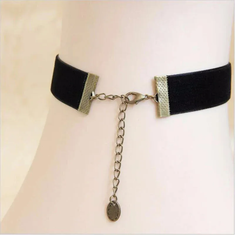 Gothic Jewelry Vintage Lace Necklaces & Pendants Women Accessories Choker Necklace False Collar Statement Necklaces