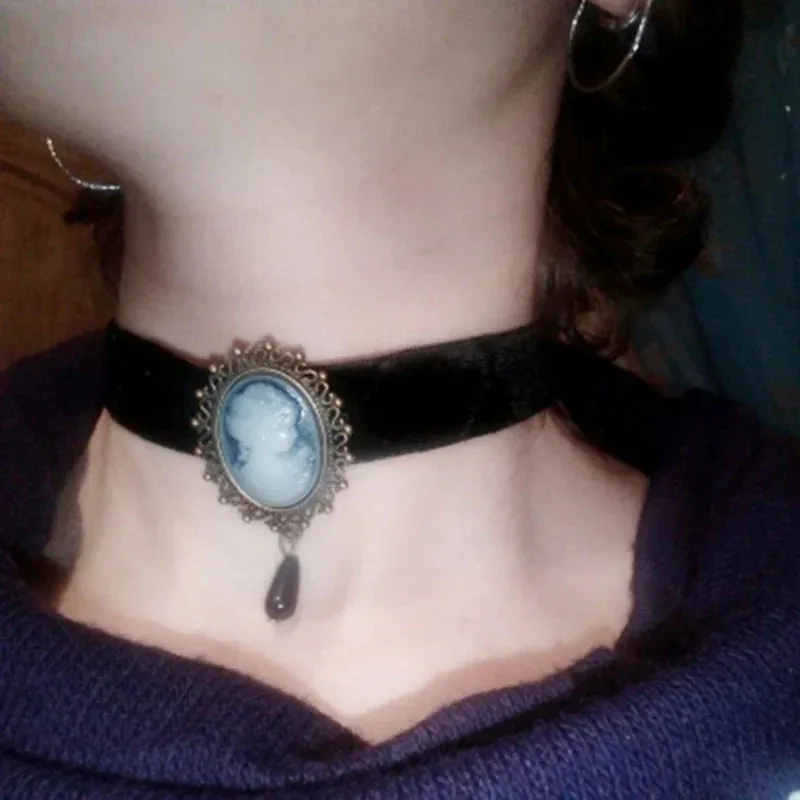 Gothic Jewelry Vintage Lace Necklaces & Pendants Women Accessories Choker Necklace False Collar Statement Necklaces