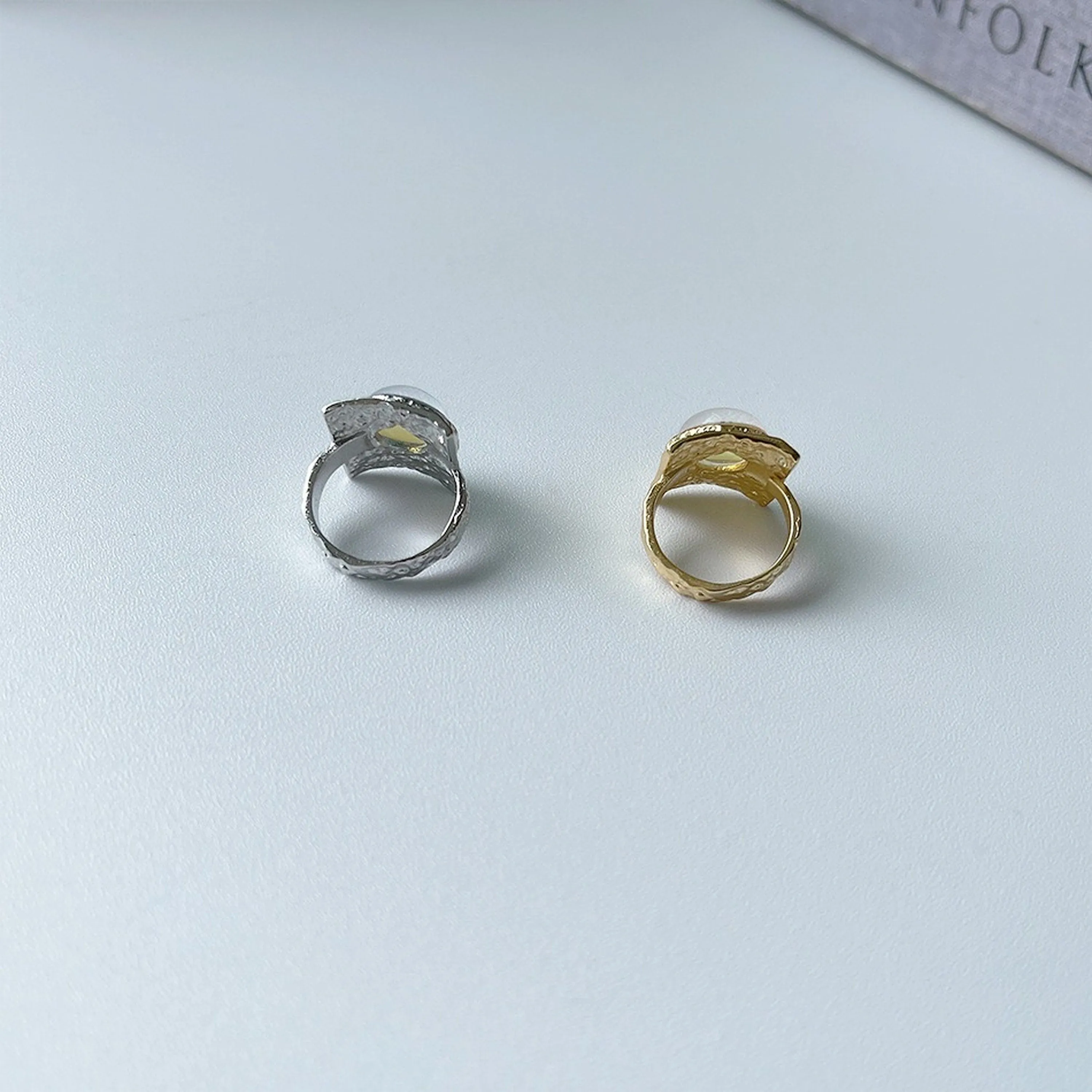 Gothic Moonstone Birthstone Chunky Statement Ring