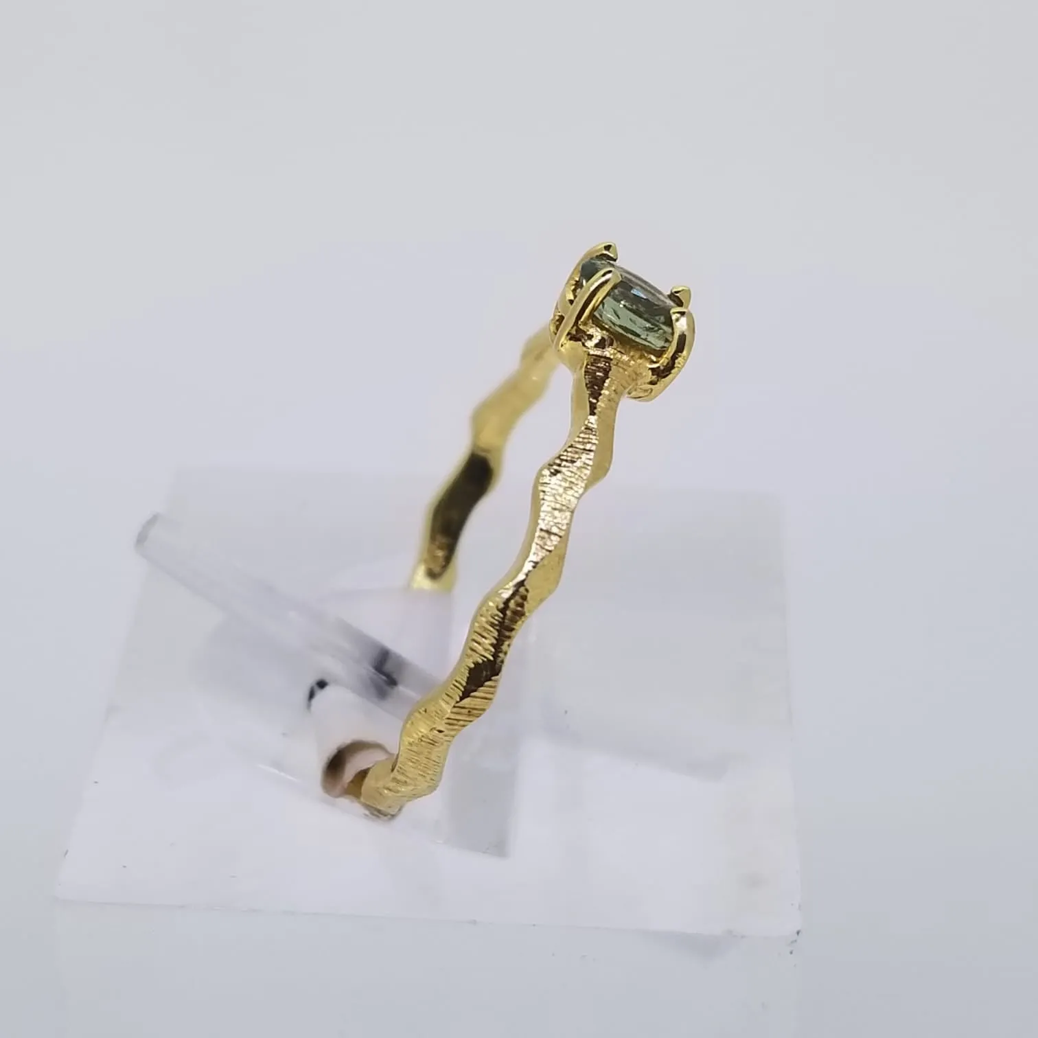 Green Sapphire Ring