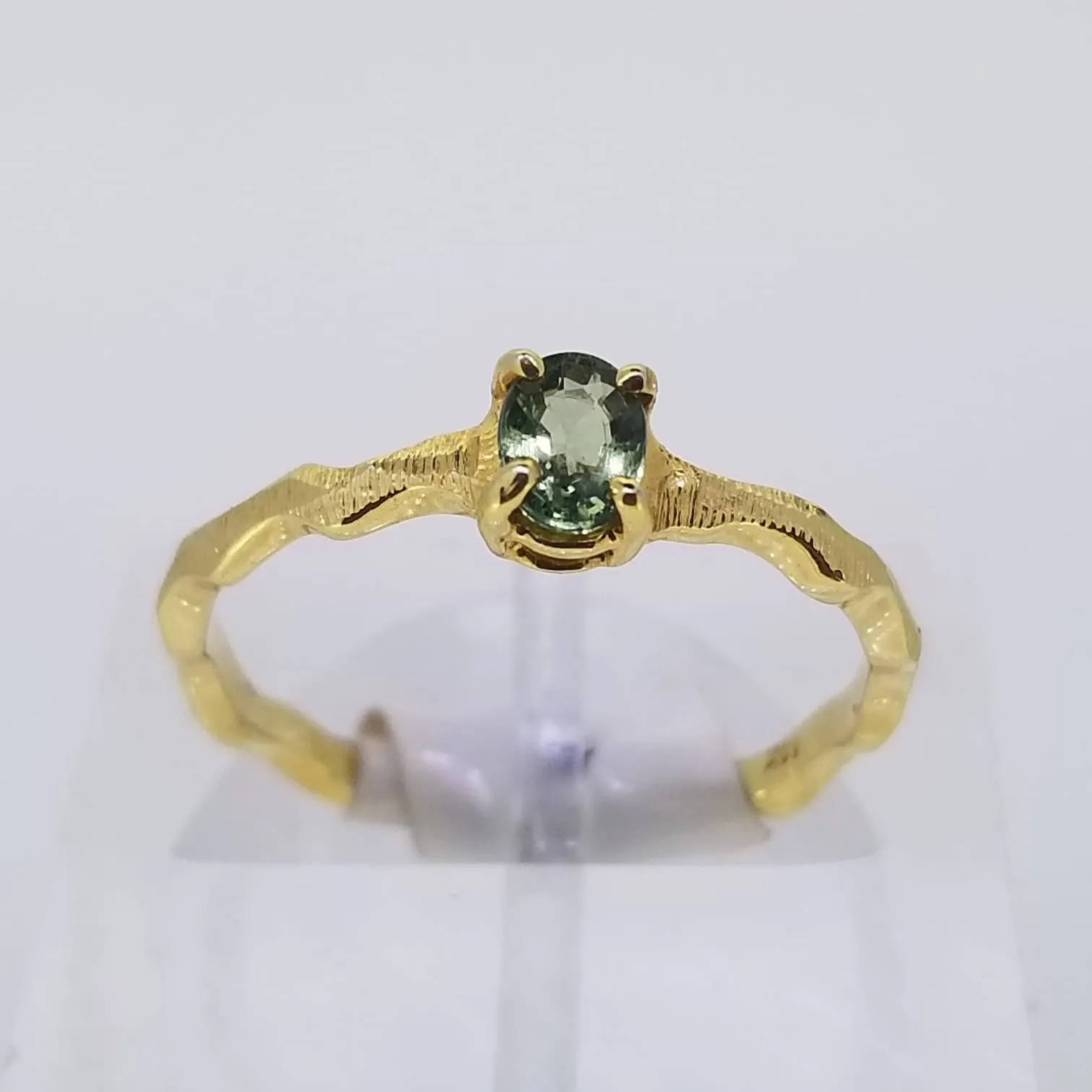 Green Sapphire Ring