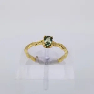 Green Sapphire Ring