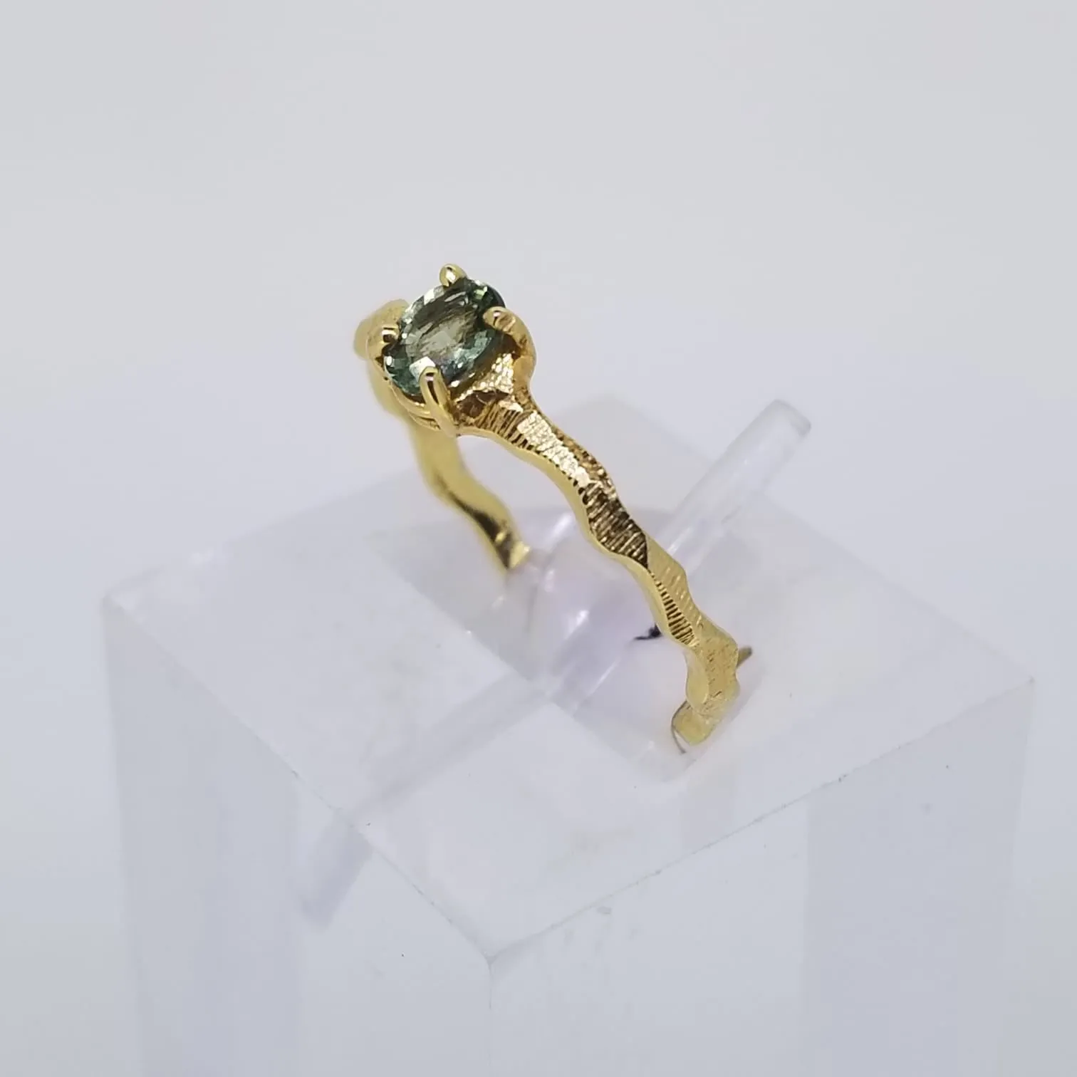 Green Sapphire Ring