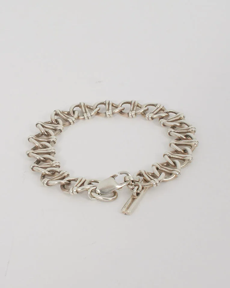Gucci Silver Horsebit Chain Link Bracelet