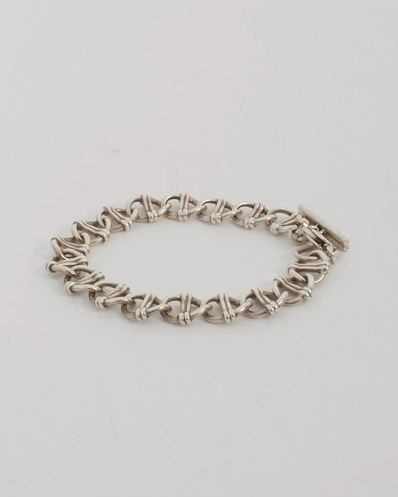 Gucci Silver Horsebit Chain Link Bracelet