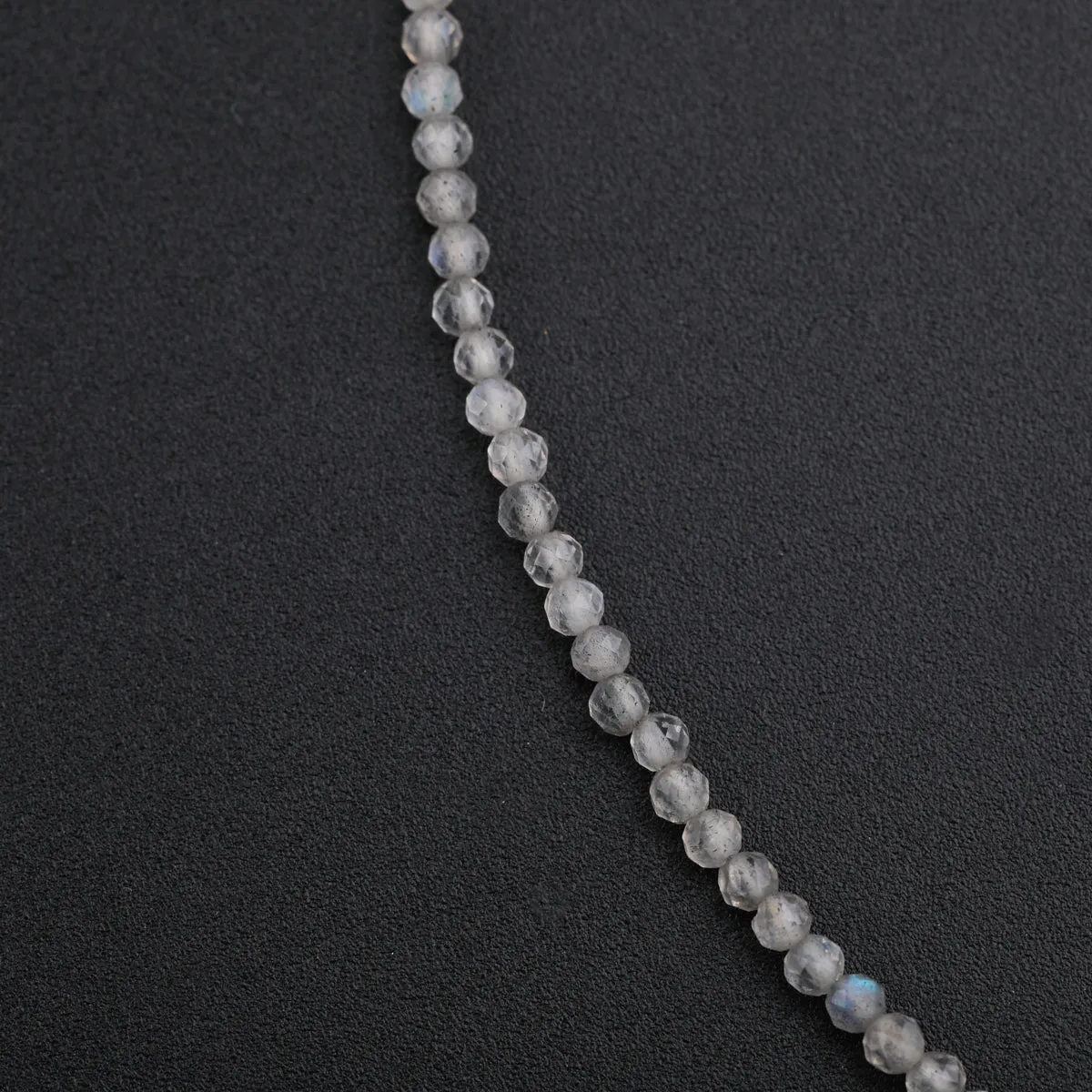 Hammered Charms Necklace with Labradorite and Ruby