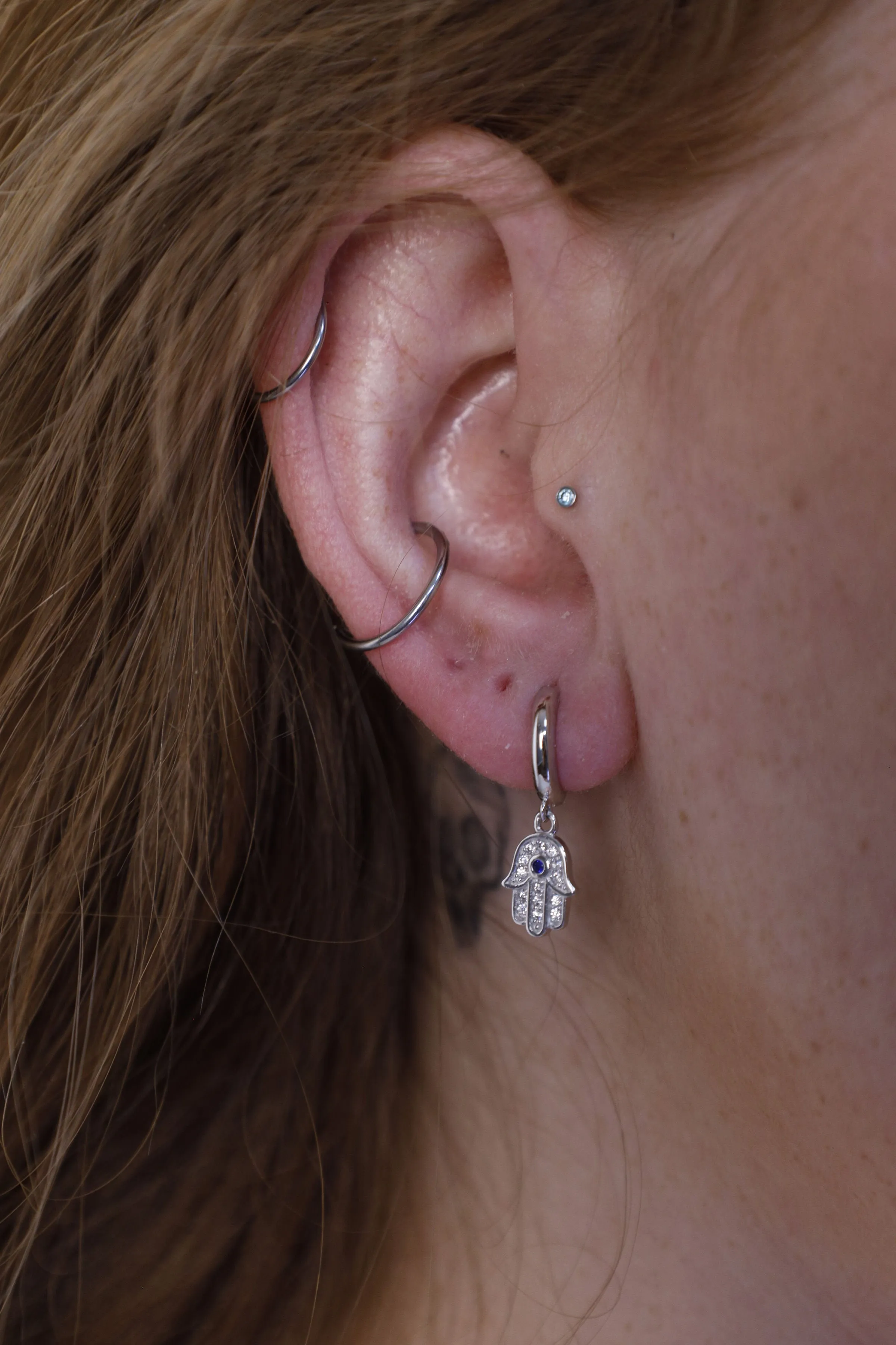 Hamsa Guardian Hoops