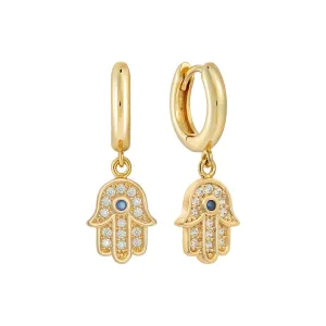 Hamsa Guardian Hoops
