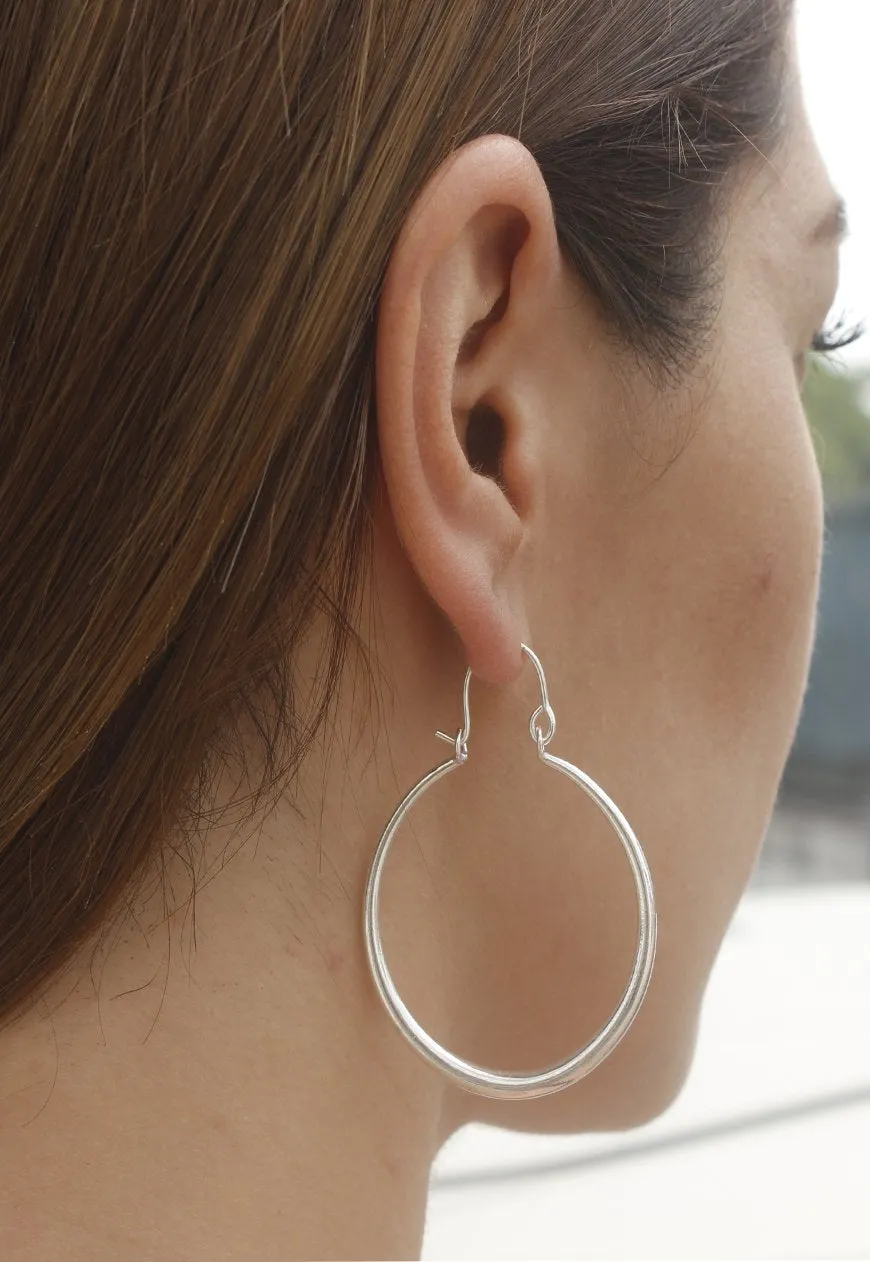 Handmade Gold Egyptian Style Hoop Earrings - Daily Wear and Gifting Purposes