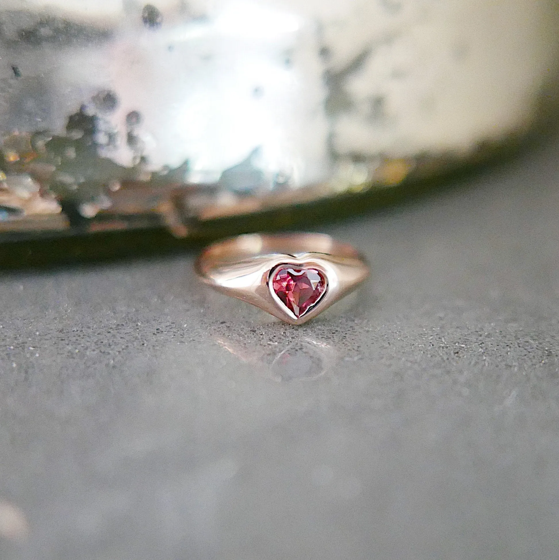 Heart Signet Pinky Ring