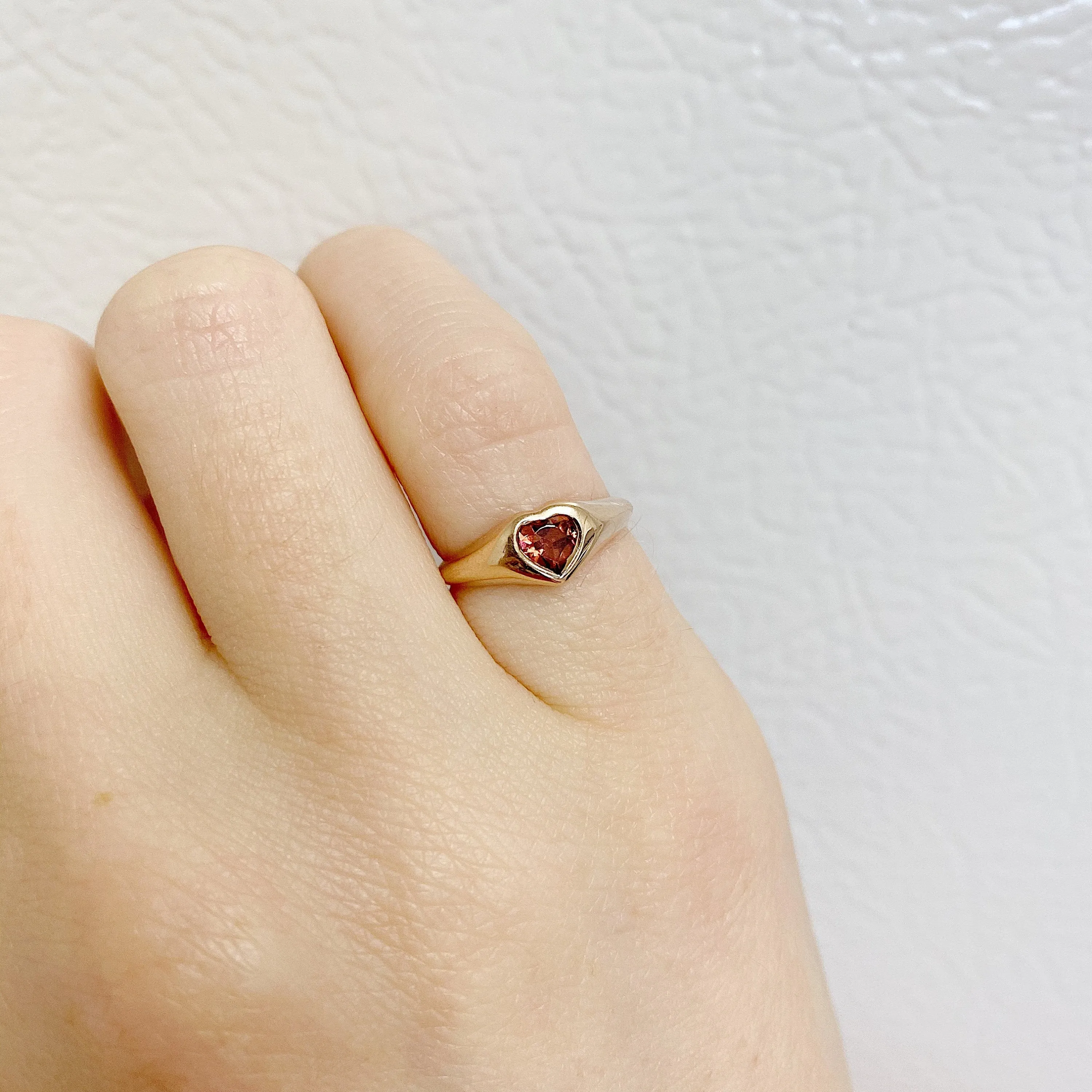Heart Signet Pinky Ring