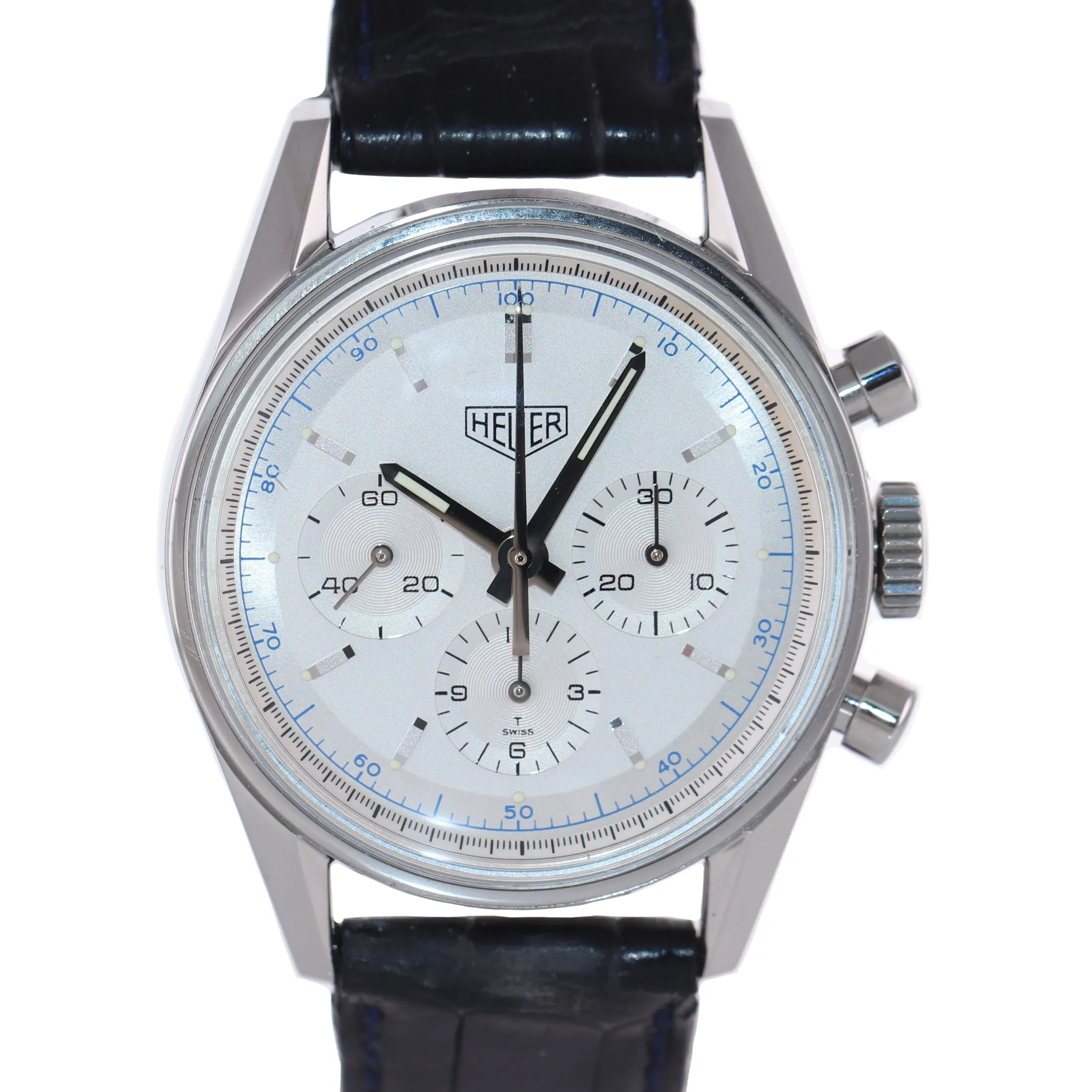 Heuer 1964 Carrera Re-Edition Steel Manual 36mm Chronograph CS3110 Watch