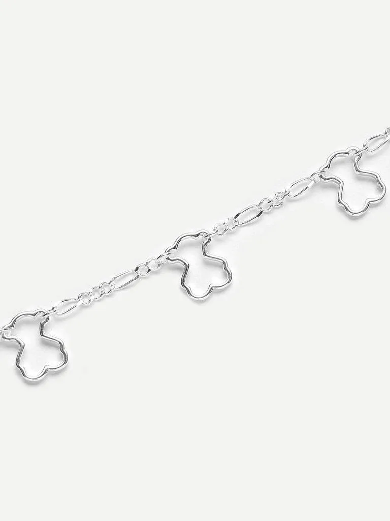 Hollow Charm Detail Link Bracelet