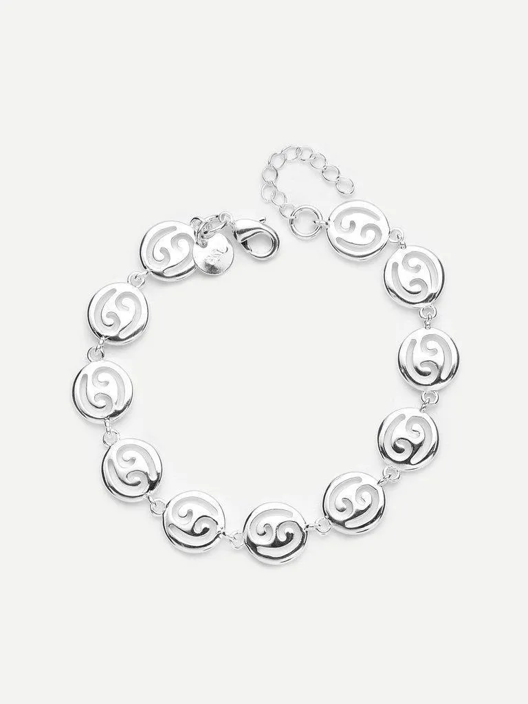Hollow Round Design Link Bracelet