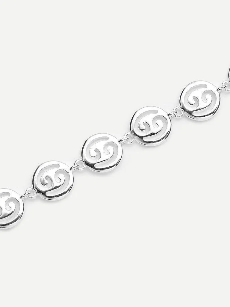 Hollow Round Design Link Bracelet