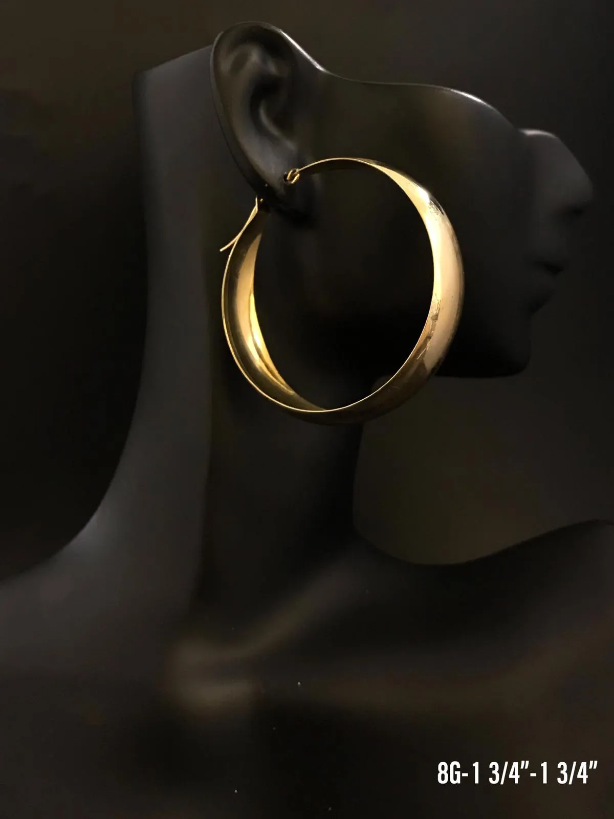 Hoop earrings 10K solid gold