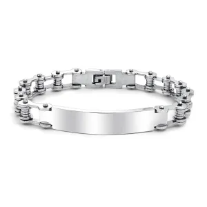 Identification ID Bicycle Chain Bike Link Bracelet Stainless Steel