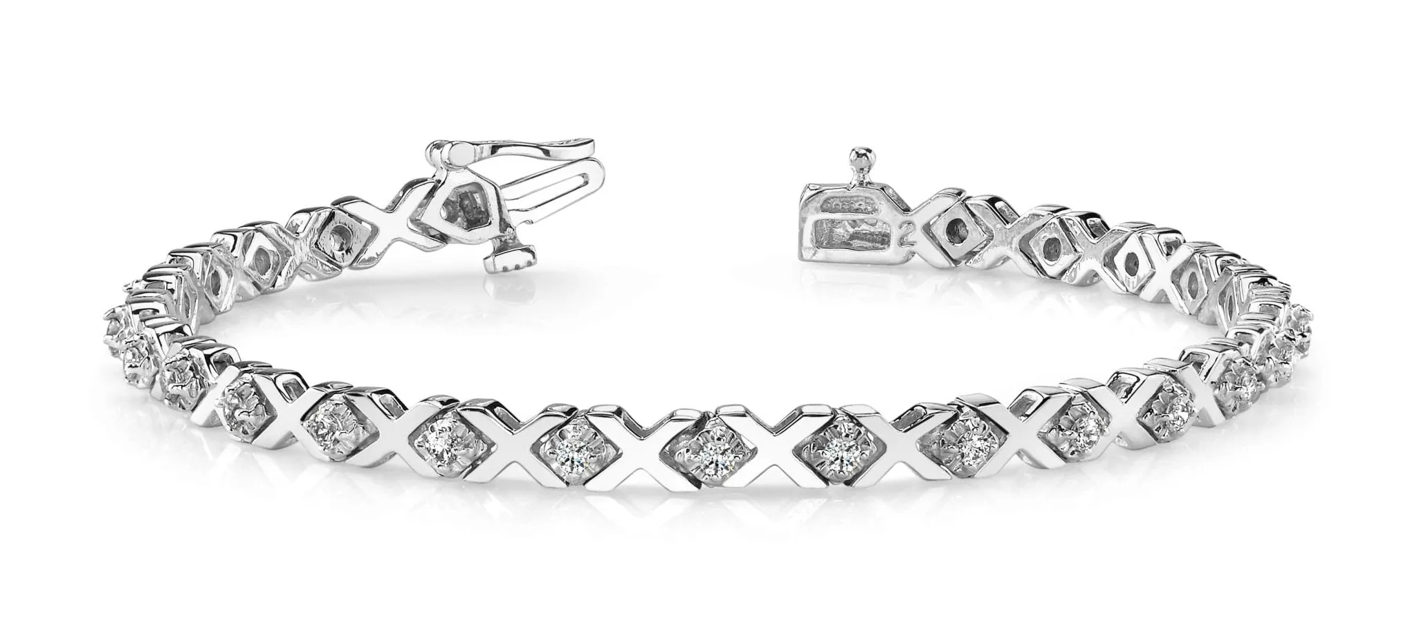 Illusion X And Lab-Grown Diamond Bracelet with 0.66 ct.(finished) 1.5mm