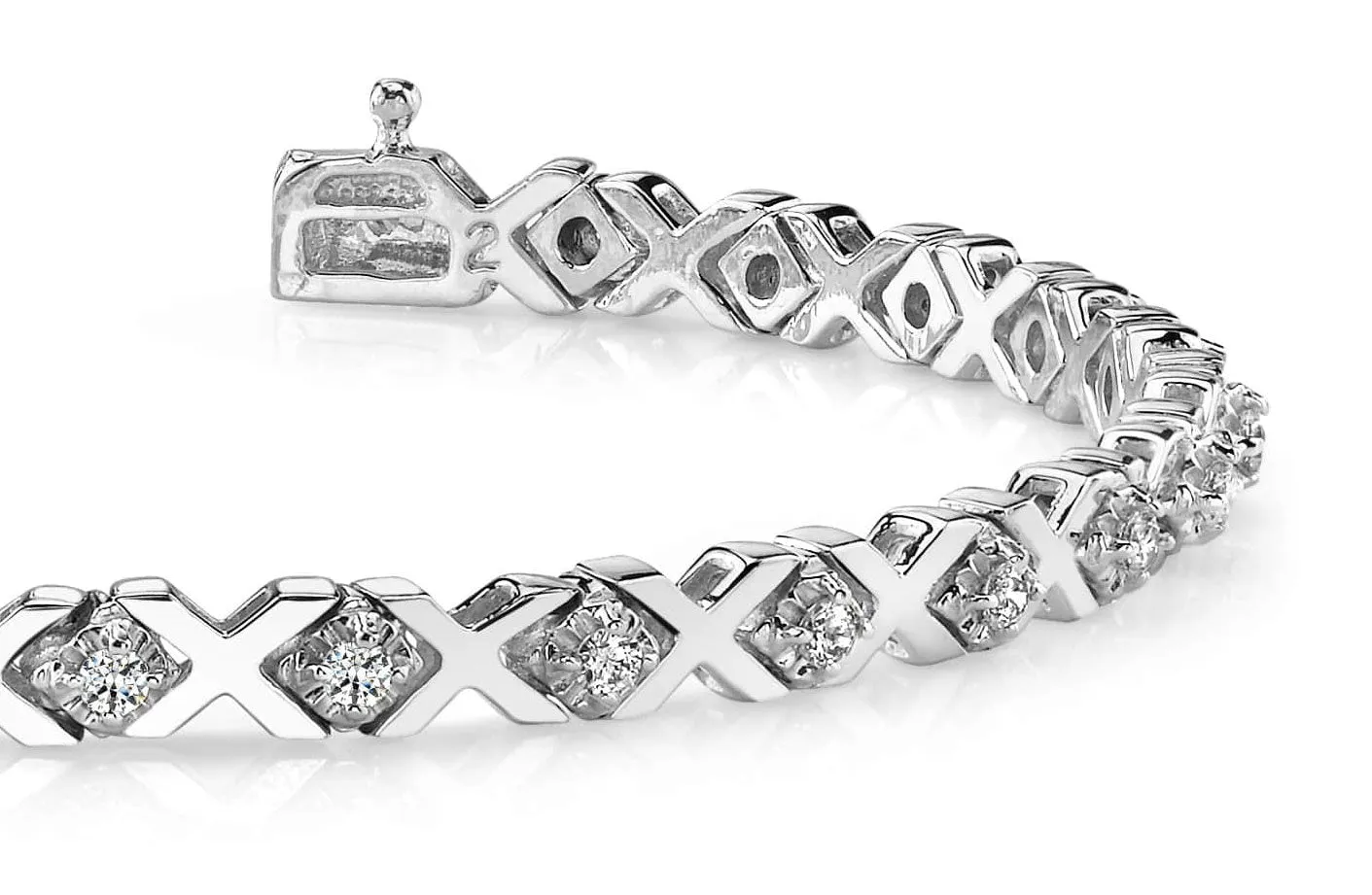 Illusion X And Lab-Grown Diamond Bracelet with 0.66 ct.(finished) 1.5mm