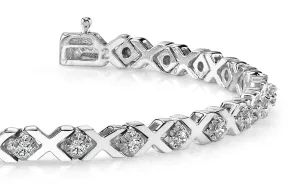 Illusion X And Lab-Grown Diamond Bracelet with 0.66 ct.(finished) 1.5mm