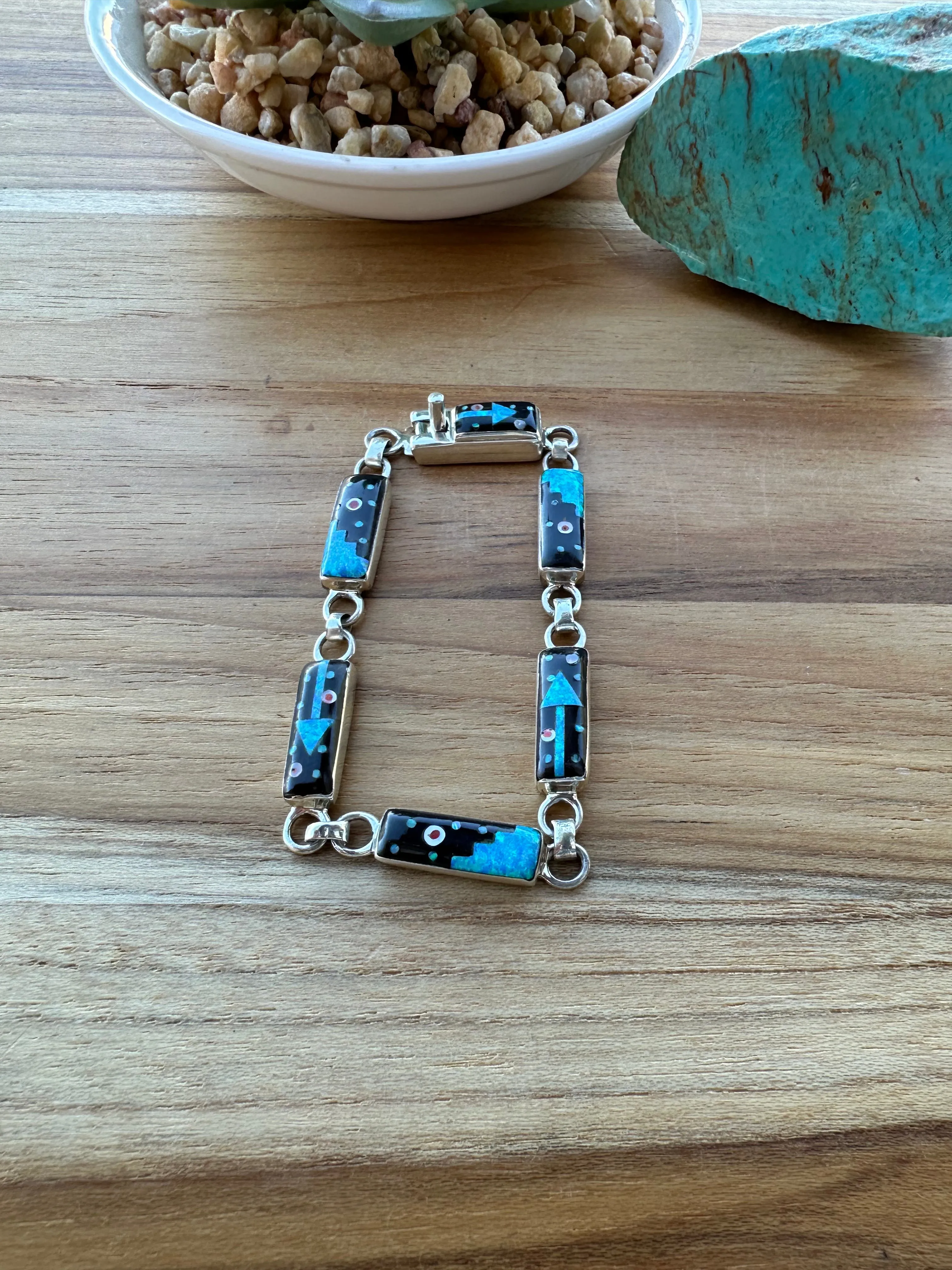 Inlay Link Bracelet