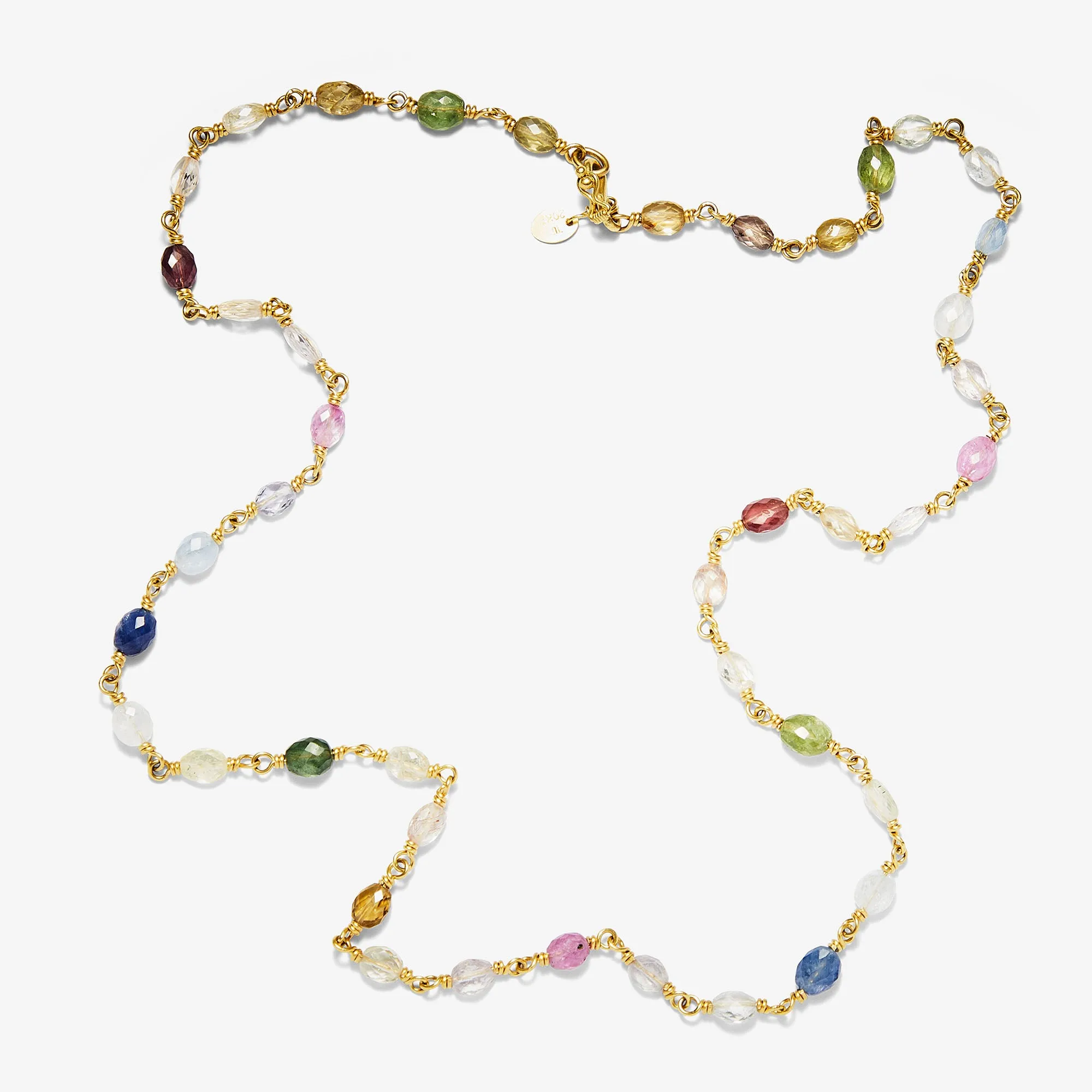 Isabella "Treasure Chest" Necklace in 20K Peach Gold- 22''