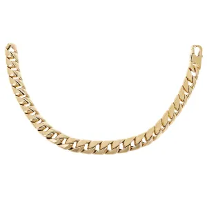 Italian 14k Yellow Gold Hollow Miami Cuban Chain Bracelet 8.25" 8.6mm 18 grams