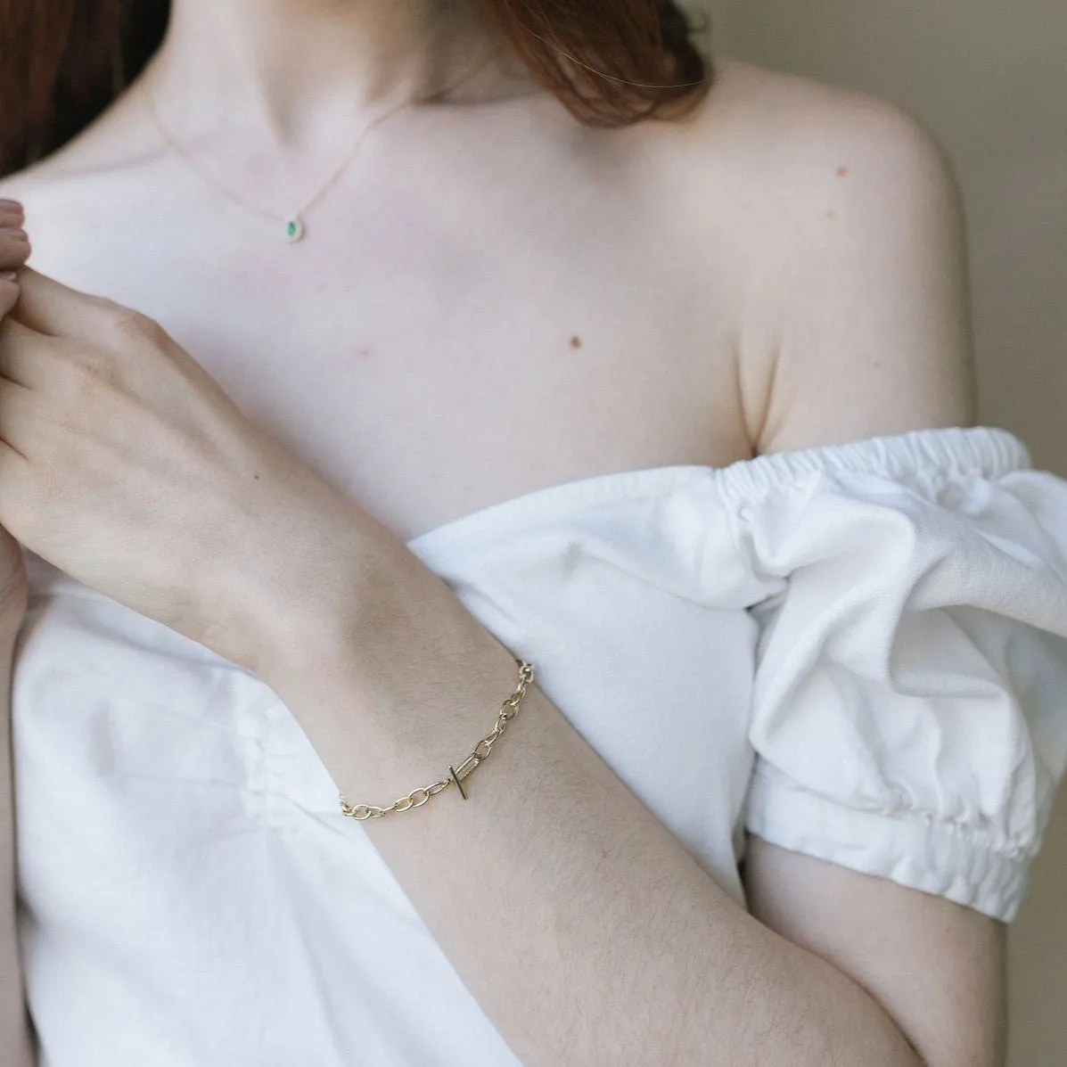 Ivy Diamond Link Chain Bracelet