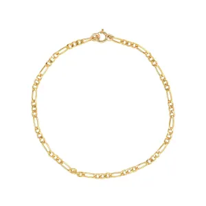 Janelle Figaro Chain Link Bracelet - Gold