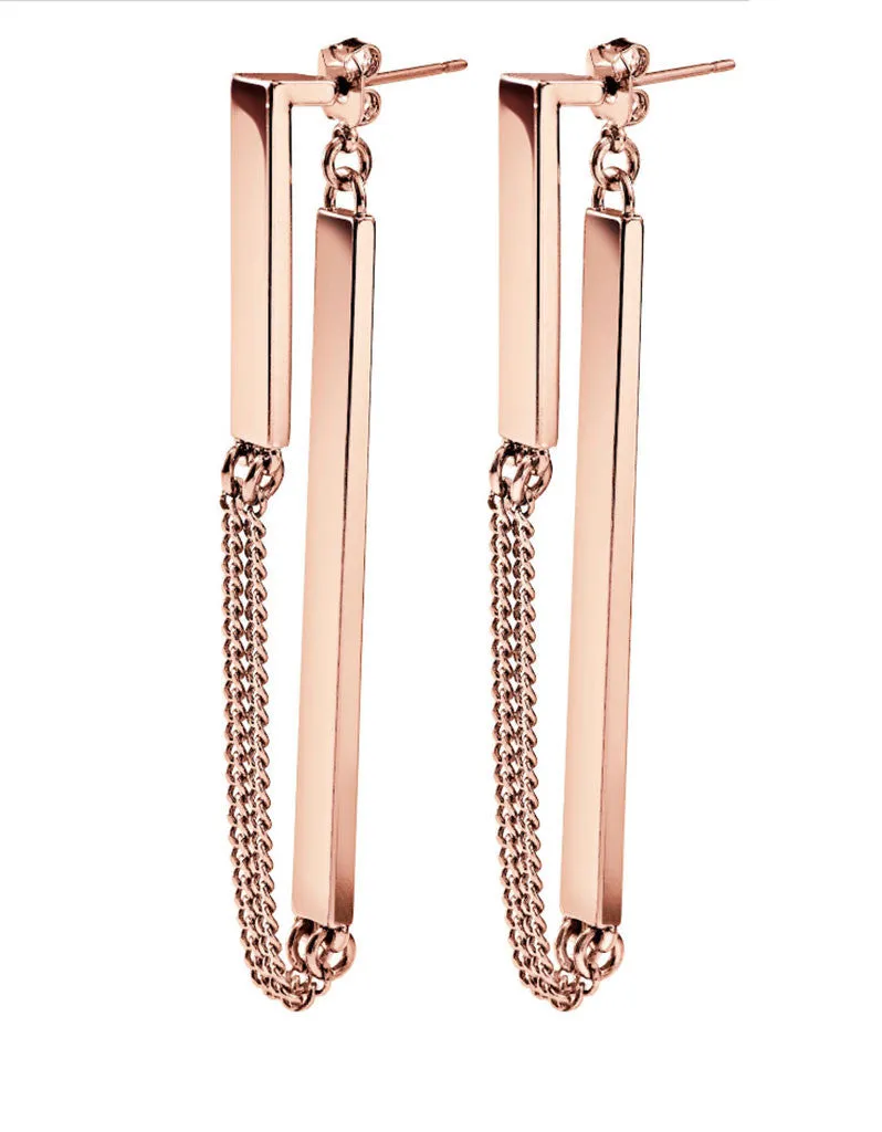 Jenny Bird Zenith Earrings in Rose Gold
