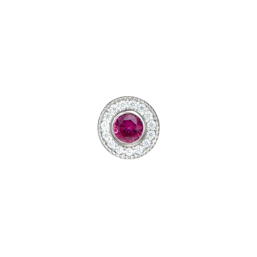 July Birthstone Necklace Charm