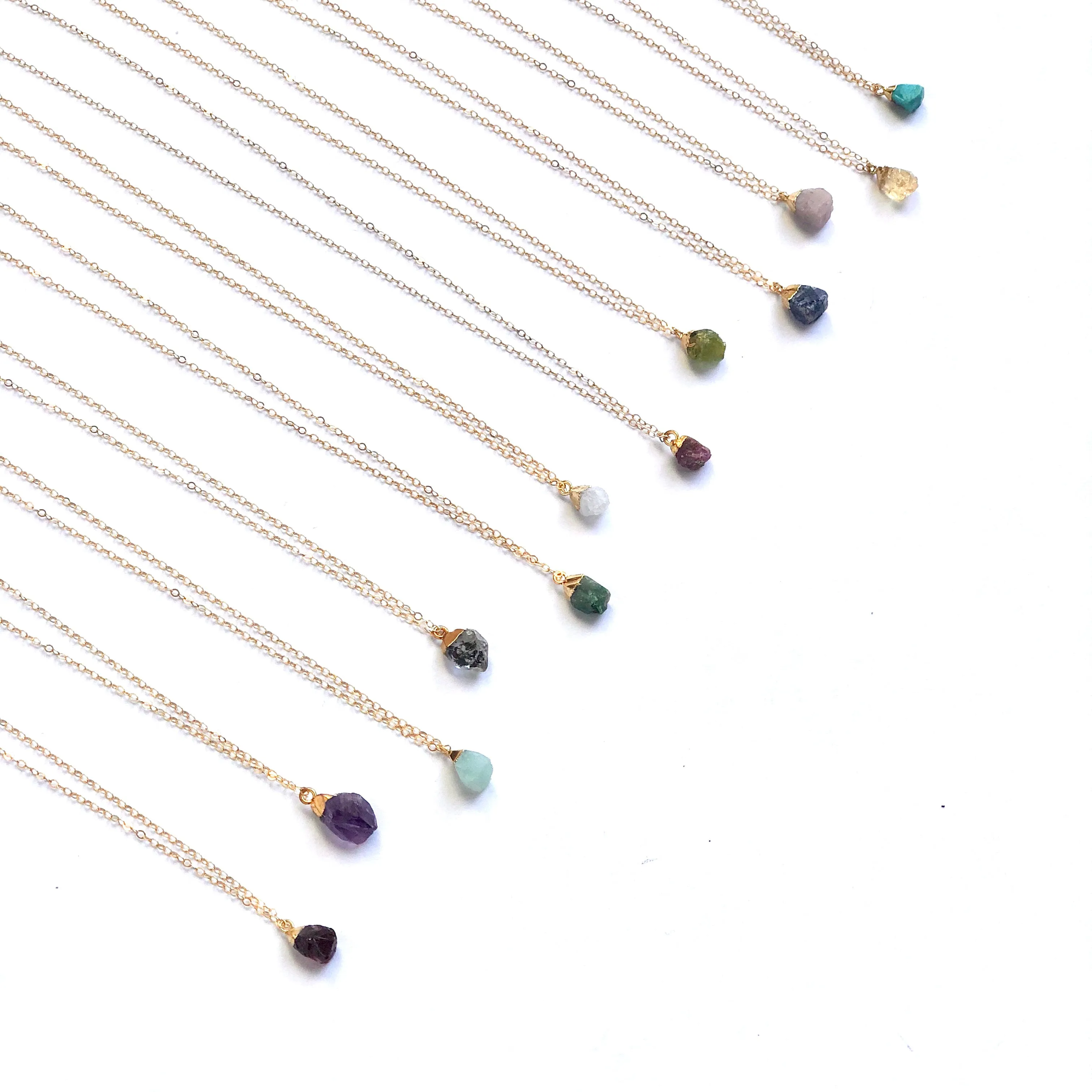 July Birthstone Necklace (Ruby)