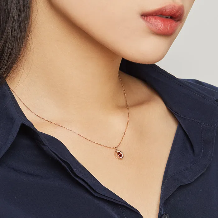 [July Birthstone] Petite D.D Gold Necklace JDRNRWS127R