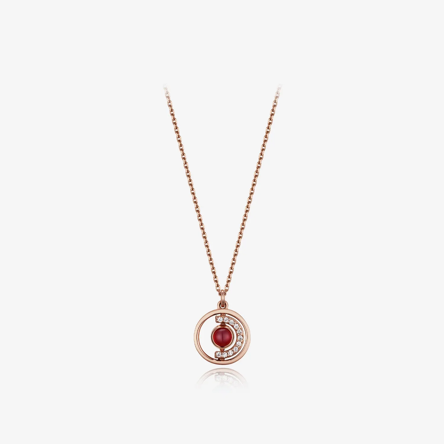 [July Birthstone] Petite D.D Gold Necklace JDRNRWS127R