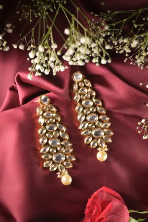 Kanchan Polki Chandelier Earrings