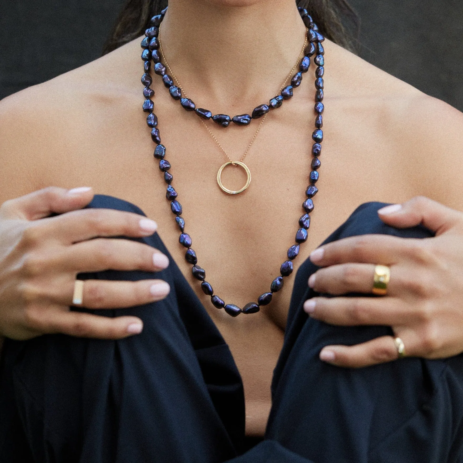 Keshi Pearl Collar Necklace