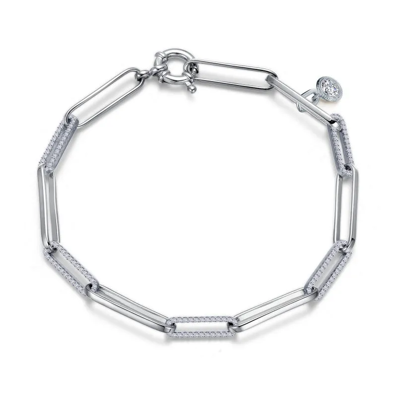 Lafonn 1.65 CTW Paperclip Bracelet