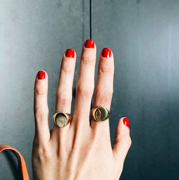 Large Disc Signet Ring