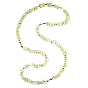 Lemon, Ruby & Garnet Piano Key Necklace