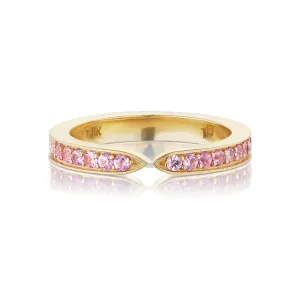 Light Pink Sapphire Goddess Wrap Ring