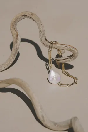 Lilac Pearl Link Bracelet
