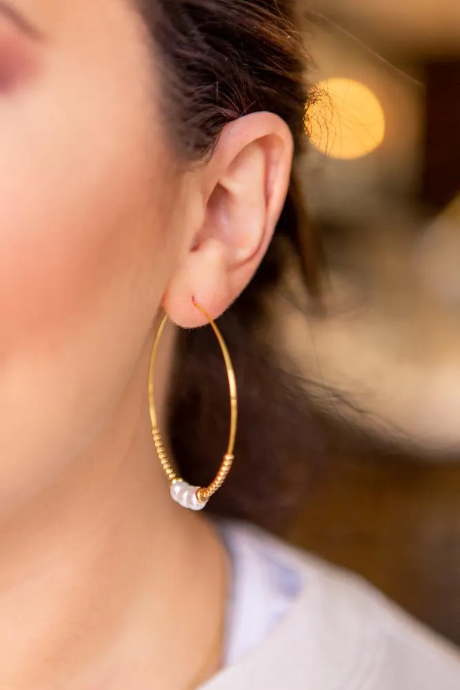 Lily Hoop Earrings