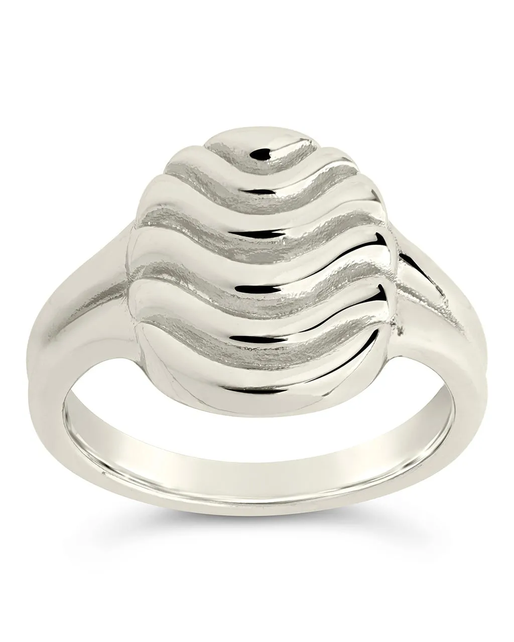 Livia Textured Signet Ring