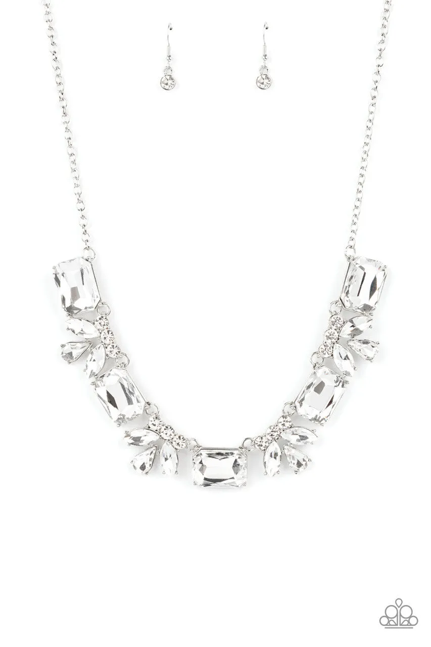 Long Live Sparkle White Paparazzi Necklace