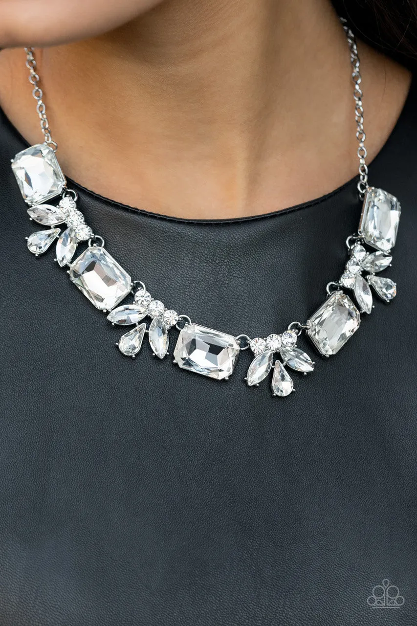Long Live Sparkle White Paparazzi Necklace