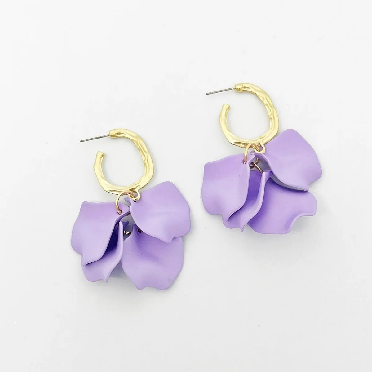 Louisa Petal Earrings (Lavender)