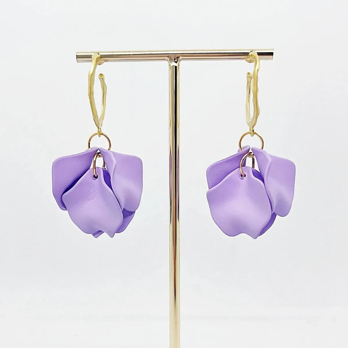 Louisa Petal Earrings (Lavender)
