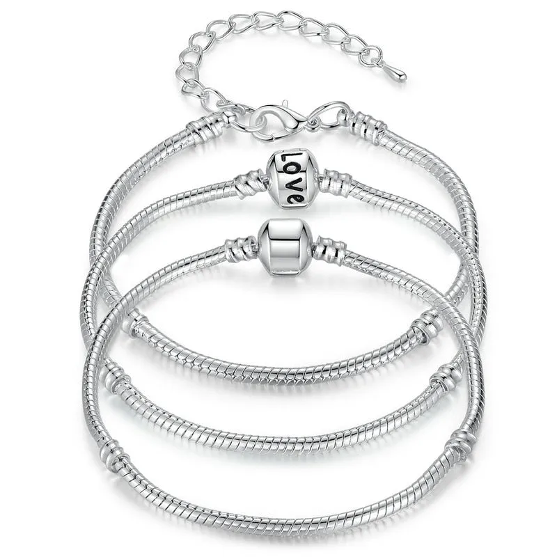 LOVE Snake Chain Bracelet