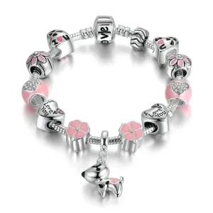 Lovely Dog Charms Bracelets