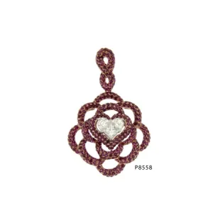 Loving Gems Pendant - Various Diamond Combinations - Real Diamonds